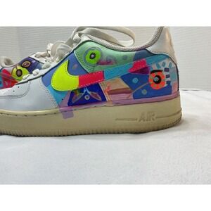 Nike Air Force 1 Low Custom Hand Painted Doodle Shoes 314192-117 White 6.5Y